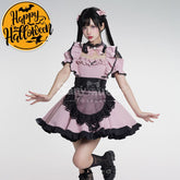 【In Stock】Game Shirogane Maid Club Cosplay Cute Maid Series Cosplay Costume Pink / S Cosplay Costumes